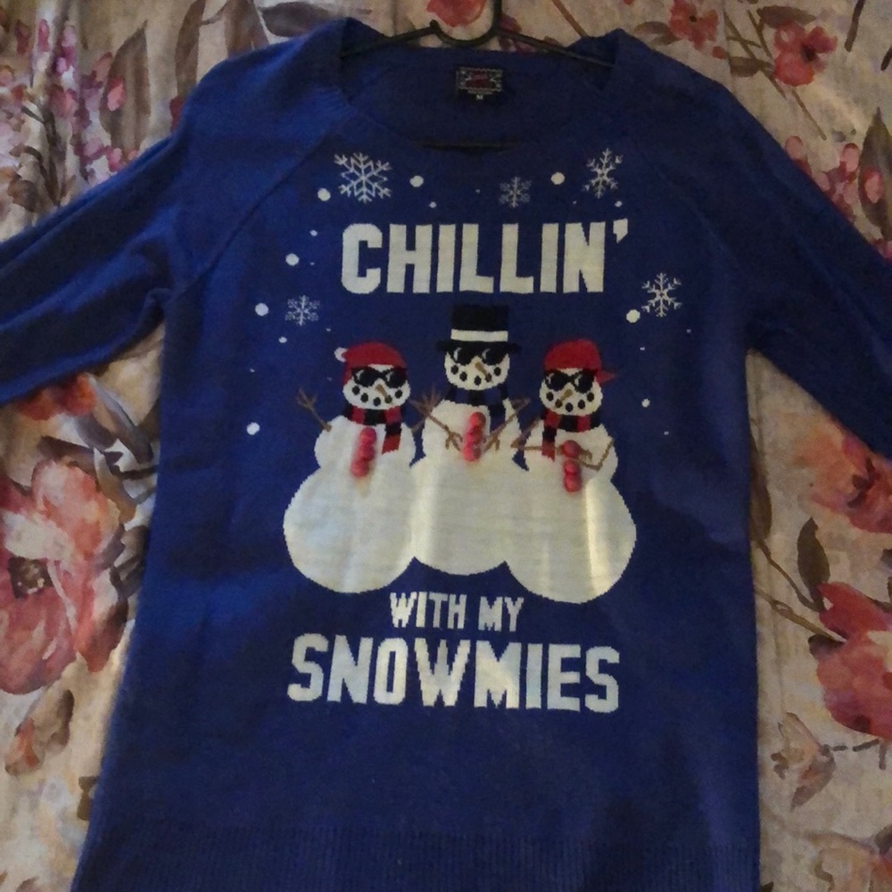 “Ugly Christmas sweater” (only worn once)